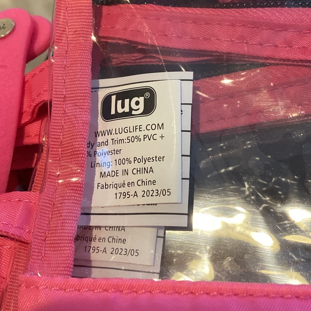 Lug Color Joy Envelope 3pc Clearview Zip Travel Cosmetic Organizer Pouch Set NWT - Picture 7 of 8